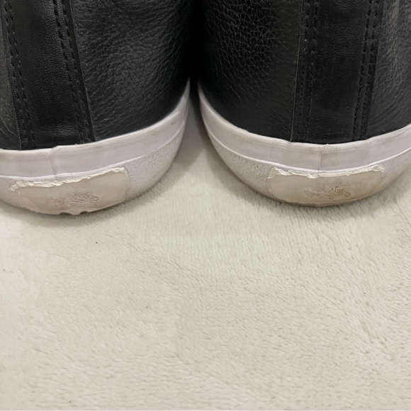 Coach low sneakers double zipper, leather. Size 9.5 - Picture 2 of 7